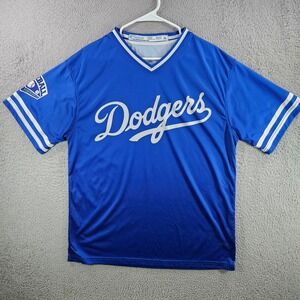 Wheelhouse Dodgers Baseball Jersey Mens XL Blue V-Neck Little Elm Youth Sports